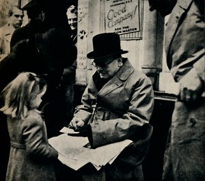 北方国家，在1945年签署亲笔签名。 作者 不明