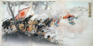 19世纪的抗日战争。日本印刷。私人收藏 作者 不明