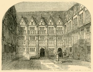 毕晓普斯盖特街的Thomas Greshams爵士楼，约建于1872年。 作者 不明