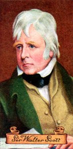 沃尔特·斯科特爵士（Sir Walter Scott），摘自一系列香烟卡，1935年 作者 不明