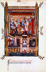 西西纽斯下令逮捕圣丹尼斯，1317年 作者 不明
