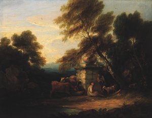小景观，约1750-1800年。 作者 不明