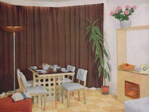 小型客厅餐厅，1938年 作者 不明
