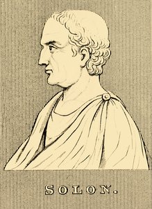Solon，c630-c560 BC，1830。 作者 不明
