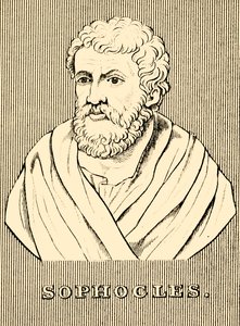 Sophocles，c497-405 BC，1830。 作者 不明