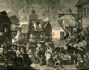 南华克博览会。根据霍加斯图片，c1878年。 作者 不明