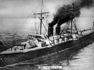 西班牙战舰Viscaya，1898年代，1920年代 作者 不明