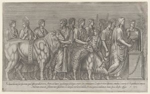 Speculum Romanae Magnificentiae：在Campus Martius上的祭祀，16世纪。 作者 不明