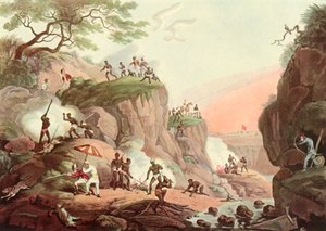 印度的体育运动-从地球上抽烟的狼，c1808，1901年。 作者 不明