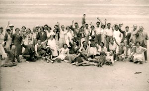 1938年，泽西岛La Publente海滩上的格洛斯特酒店聚会运动日 作者 不明