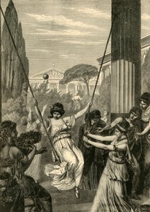 1890年，希腊女孩体育节目。 作者 不明