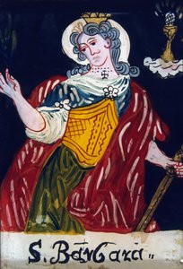 圣巴巴拉（St Barbara），基督教处女，19世纪 作者 不明