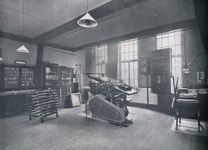 圣新娘基金会学校。胶印室，1917年 作者 不明