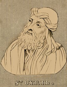 圣西里尔（c.376-444），1830年。 作者 不明