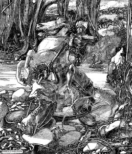 圣乔治与龙，1901年 作者 不明