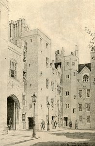 1928年，克莱肯维尔（Clerkenwell）的圣约翰教堂（St.Johns Gateway）。 作者 不明