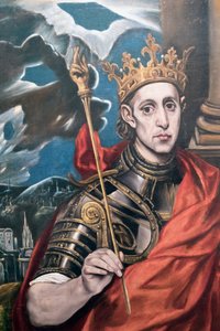 St Louis, King of France, by a follower of El Greco, exhibited in the El Greco museum, Toledo, Toledo Province, Castilla-La Mancha Spain 作者 不明