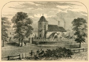 1820年（约1876年）的圣潘克拉斯教堂。 作者 不明