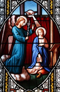 Stained glass depicting the Annunciation, La Cavalerie, France 作者 不明