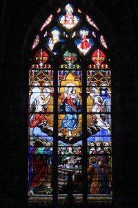 Stained glass window. The Assumption of the Virgin, Bourges, France 作者 不明