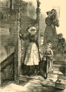克伦威尔大厦的楼梯，1876年，c1876年。 作者 不明