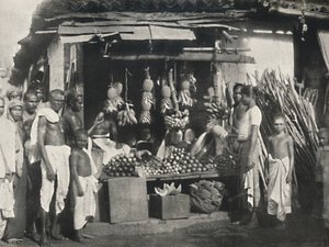 1926年在科伦坡的一家水果摊贩的摊位 作者 不明