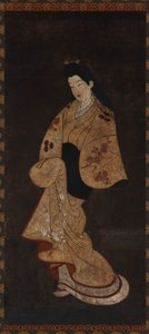 女孩的站立形象，江户时期，18世纪。 作者 不明