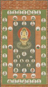 星形曼陀罗，江户时期，1615-1868。 作者 不明