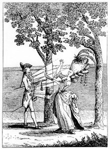 钢钮扣，Coup de Bouton，1777年 作者 不明