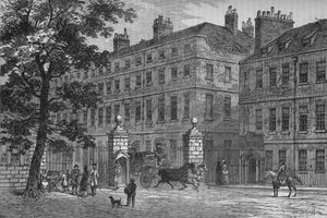 伦敦，威斯敏斯特，圣詹姆斯公园的Storeys Gate，建于1878年左右 作者 不明