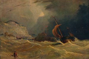 风雨如磐的海景，c1830年，1938年 作者 不明