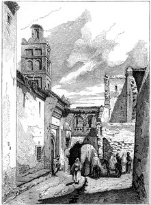 阿尔及利亚特莱姆森街景，c1890年 作者 不明