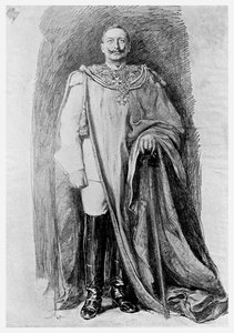 研究1901年德国威廉二世皇帝的珐琅肖像 作者 不明