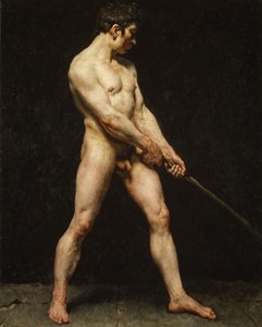 研究一个裸体男人，约。 1810-20。