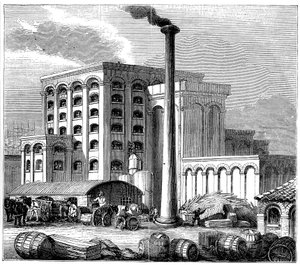 1851年开业的英格兰南安普敦制糖厂 作者 不明