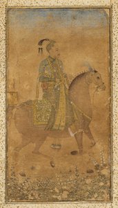 苏丹阿卜杜拉·库特沙（Sultan Abdullah Qutb Shah）1614-74在马背上，c。 1635。 作者 不明
