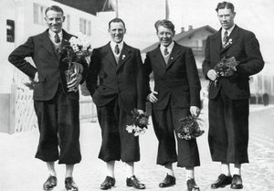 瑞典越野滑雪队，冬季奥运会，德国加米许-帕坦克辛，1936年 作者 不明