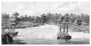 悉尼湾，澳大利亚新南威尔士州，1788年，1886年 作者 不明