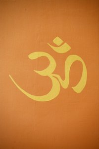 神圣的音节 om。 作者 不明
