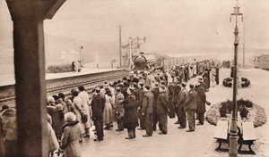 对怀恩车站皇家葬礼列车的同情兴趣，1936年 作者 不明