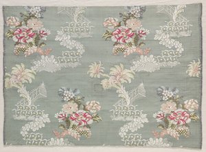 塔夫绸（Brocaded），c。 1750。 作者 不明
