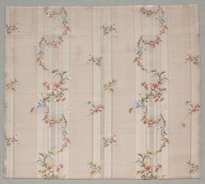 塔夫绸片段，1774-1793年。 作者 不明
