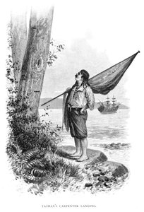 塔斯曼斯·卡彭特着陆，1644年1886年 作者 不明