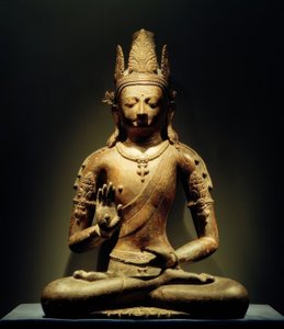 如来（Tathagata Amoghasiddhi）-雕塑，十一世纪 作者 不明