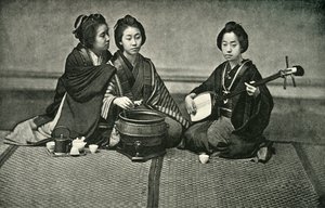 茶与音乐》，1891年。 作者 不明