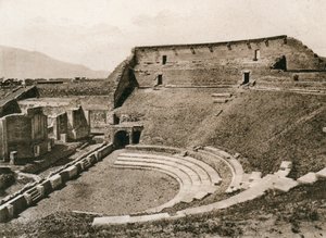 悲剧剧院，意大利庞贝城，1900年代 作者 不明