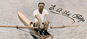 泰德·菲尔普斯（Ted Phelps），世界职业划桨冠军，1935年 作者 不明
