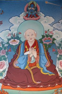 千佛寺 Dashang Kagyu Ling 众画僧祈祷，法国拉布拉耶 作者 不明