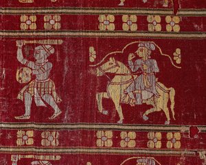 帐篷的较大部分的悬挂部分，1560-1610年。 作者 不明