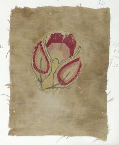 纺织品碎片，科普特语，5-6世纪。 作者 不明